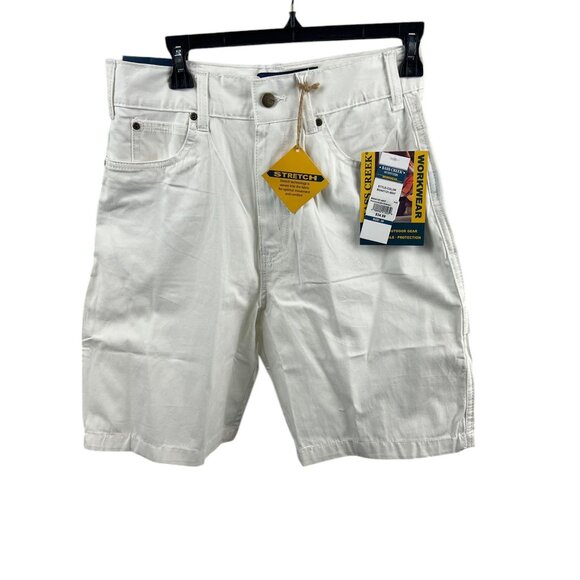 Bass Creek Outfitters Men's White Stretch Carpenter Shorts 30 Outdoor Workwear - Picture 1 of 16